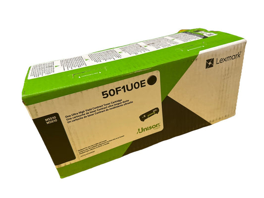 Genuine Lexmark 50F1H0E Black High Yield Toner Cartridge For Printer