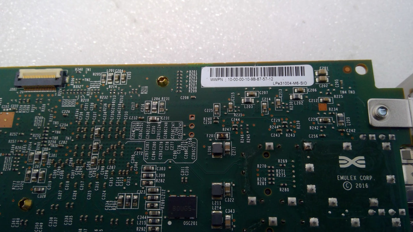 Broadcom 4-port 16Gb Fibre Channel Host Bus Adapter LPE31004-M6-SIO