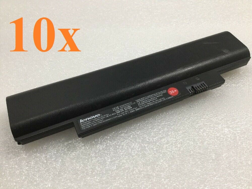 Lot of 10 - OEM Lenovo Battery ThinkPad E120 X121e X130e 42T4957 42T4958 35+
