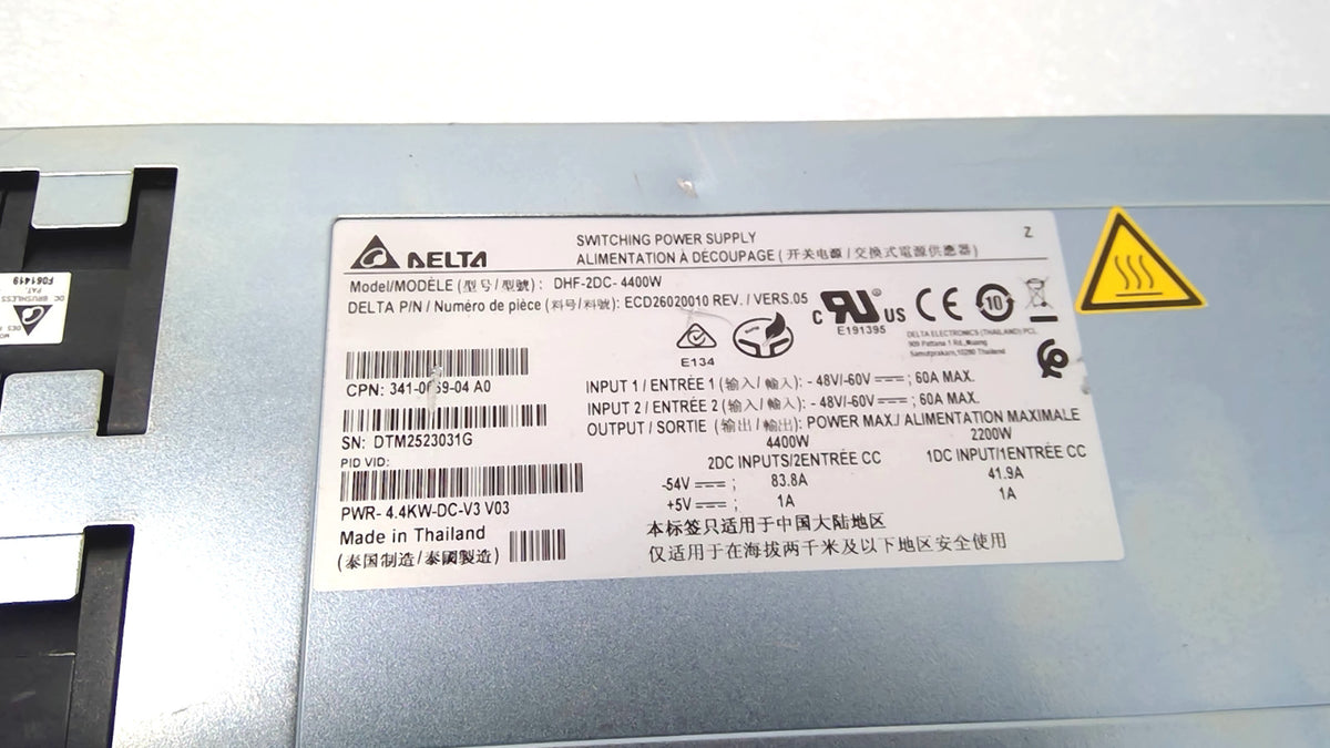 Genuine Cisco PWR-4.4KW-DC-V3 ASR 9000 Series 4400W DC Power Supply Module