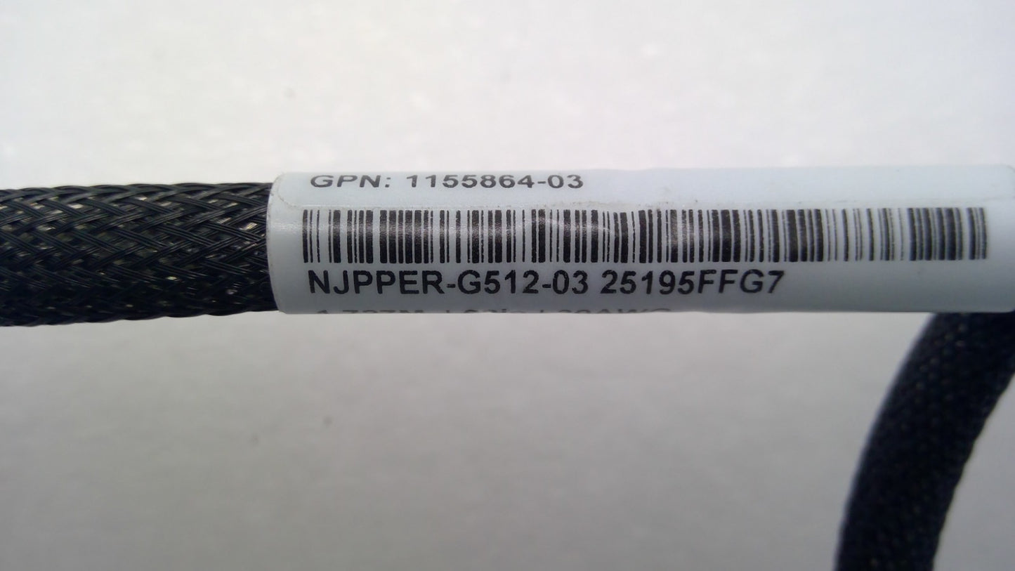 Amphenol 400G QSFP-DD to QSFP-DD Passive DAC Cable 30AWG 1.727m NJPPER-G512-03