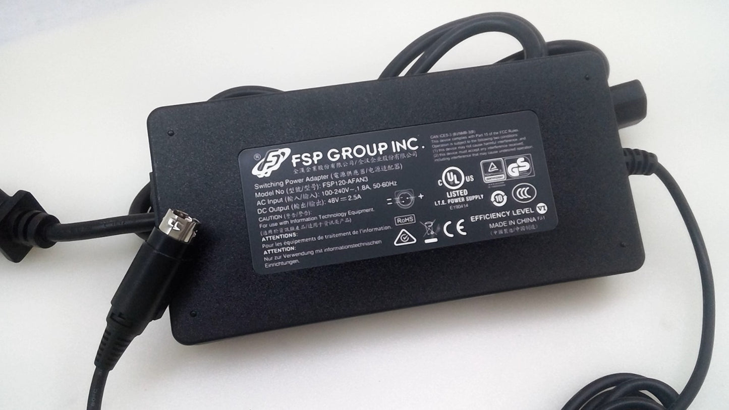 Original FSP 48V 2.5A 120W Power Supply FSP120-AFAN3 3-Pin Power Adapter