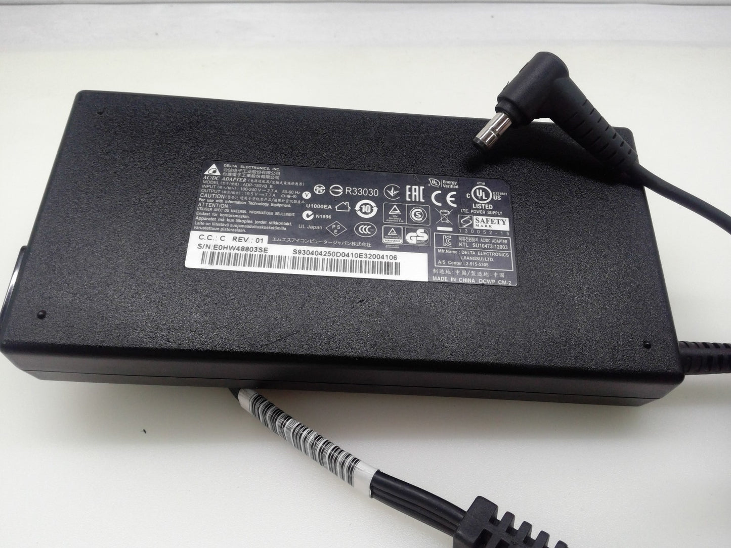 Genuine 150W Delta AC/Adapter ADP-150VB B  for MSI GS60 2QE-010US 5.5*2.5mm