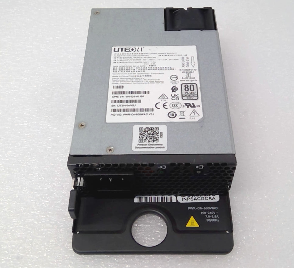 Cisco PWR-C6-600WAC 600 Watt Switching Power Supply Catalyst 9200 C9200 *READ*