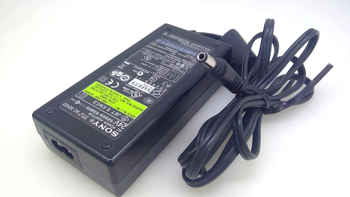 Genuine Sony AC-S2422 24V 2.2A 53W AC Adapter 5.5x2.5mm w/Cord