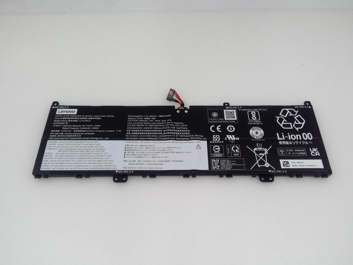 Genuine L21M4PC7 L21C4PC4 OEM Battery for Lenovo Yoga Pro 14s IAH7 ARH7 2022