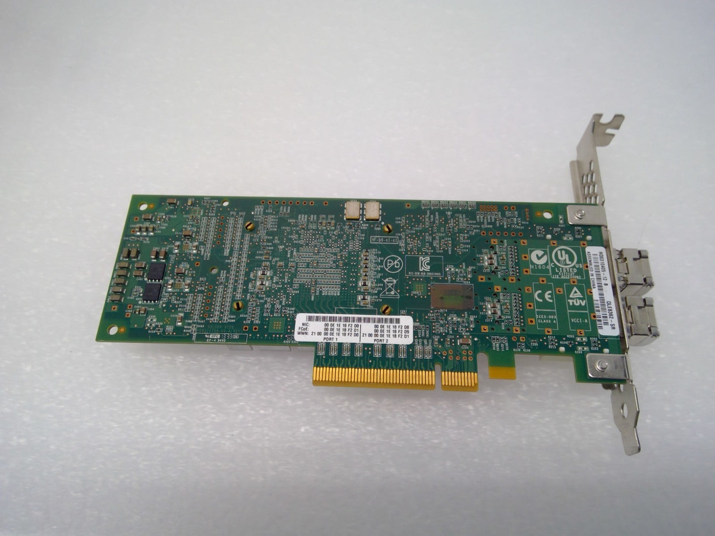 QLogic QLE8362-SR Dual Port 10GbE SFP+ PCIe NIC CNA Network Adapter W/2SFP