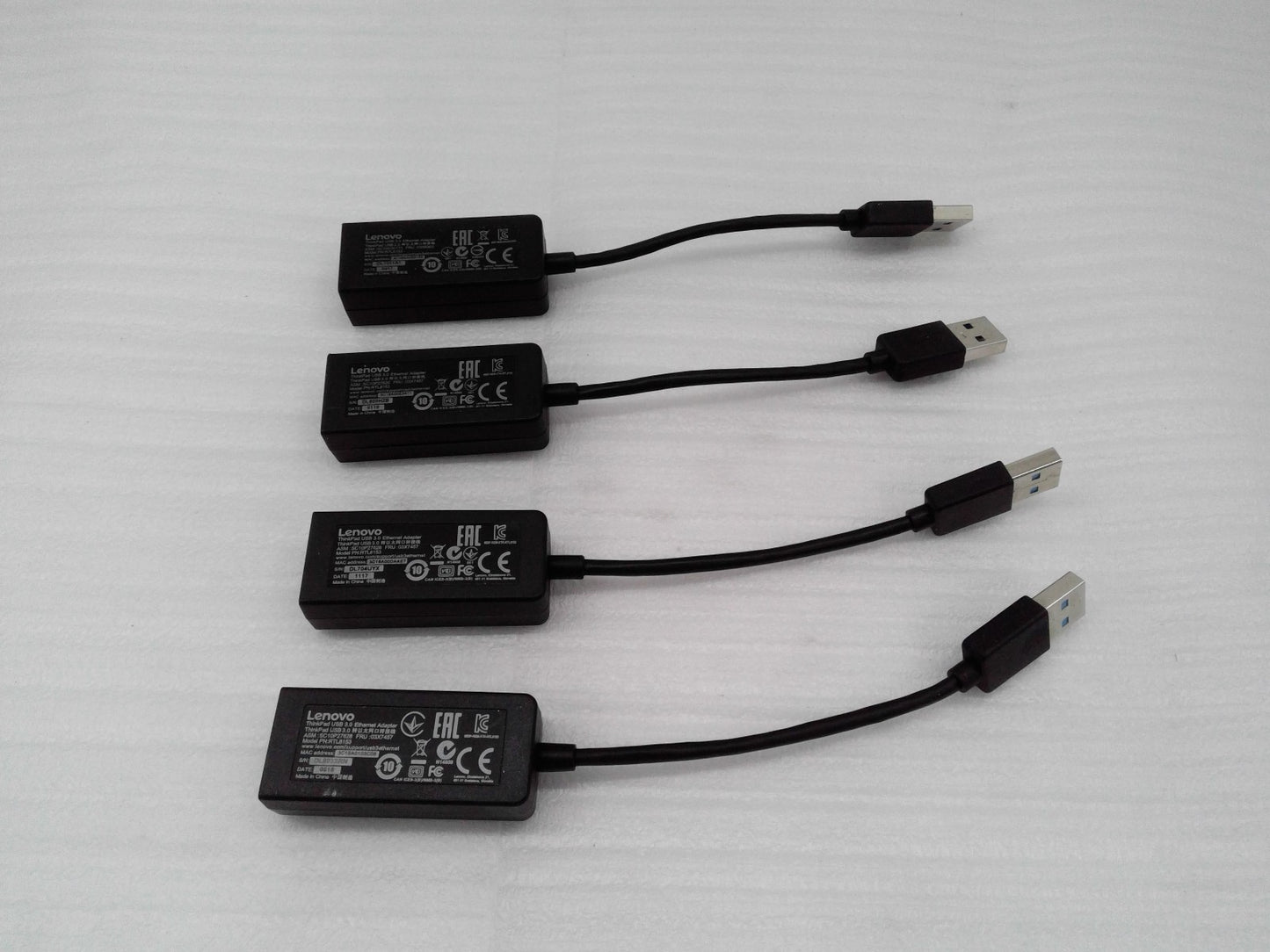 Lot of 4 Lenovo RTL8153  ThinkPad USB 3.0  Ethenet Adapter