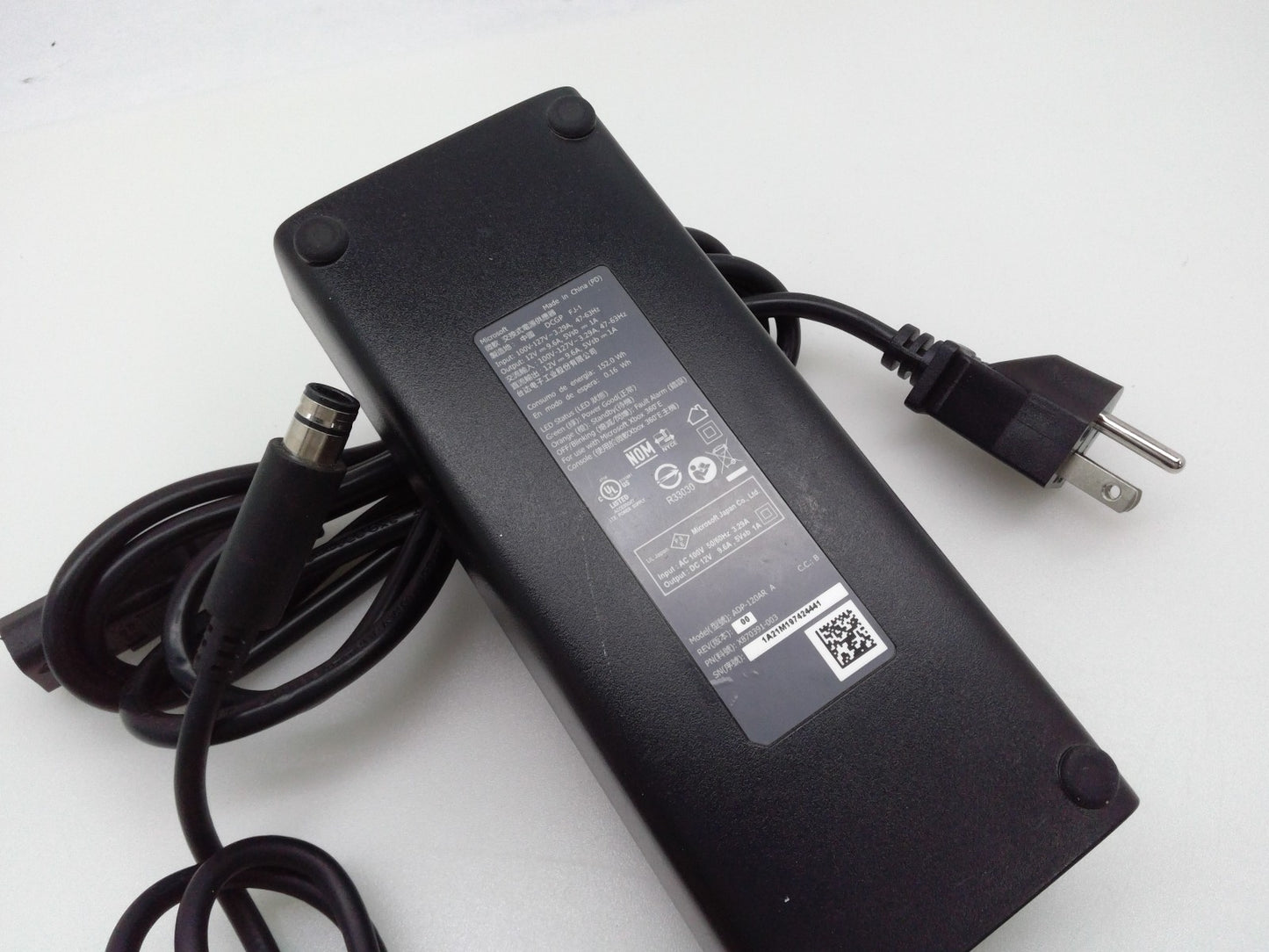 OEM Microsoft Xbox 360 AC Power Supply Brick Adapter ADP-120AR A 12V 9.6A