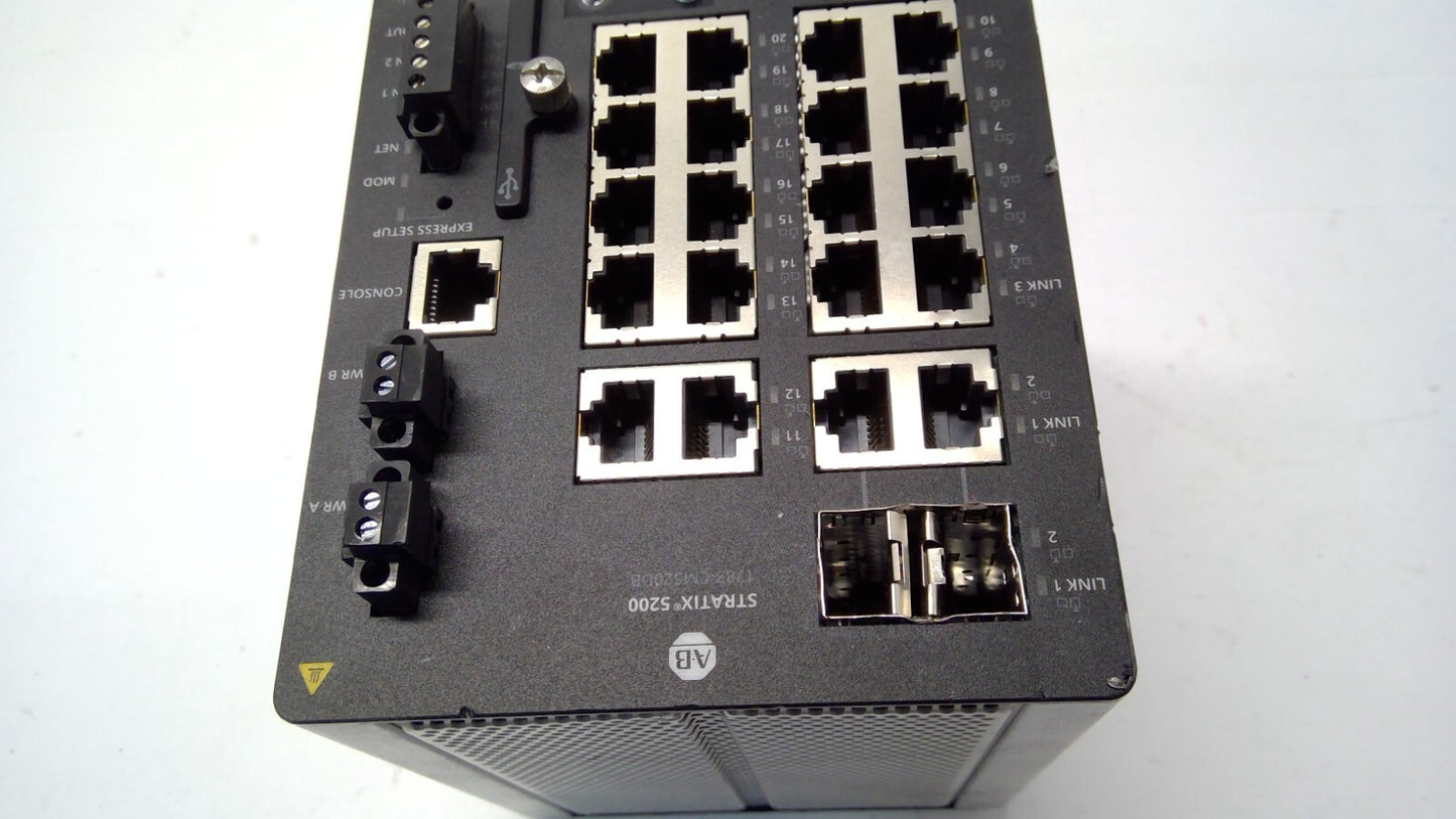 *Read* Allen Bradley 1783-CMS20DB Stratix 5200 Managed EtherNet Switch