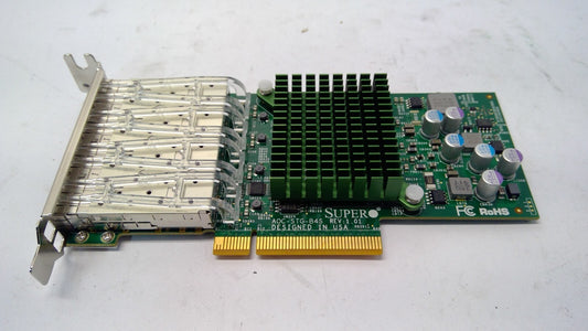 SuperMicro AOC-STG-B4S BCM57840S 4-Port 10GbE REV 1.01 SFP+ Ethernet Adapter Low