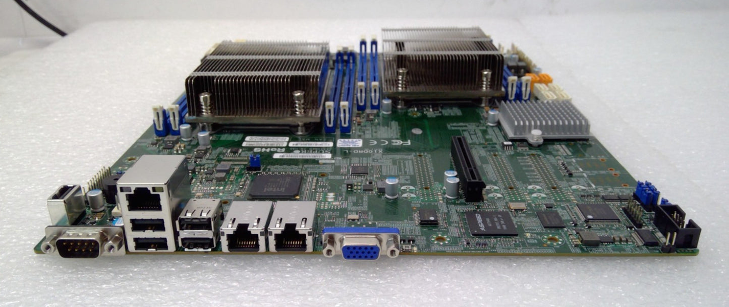 Supermicro X10DRD-L E-ATX dual-LGA 2011 DDR4 server motherboard with heatsink