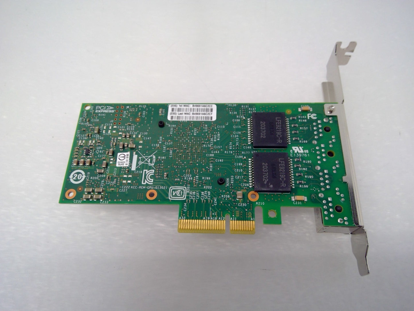 Lenovo IBM 00YK613 Intel I350-T4 1Gb 4-Port RJ-45 Base-T NIC Network Adapter