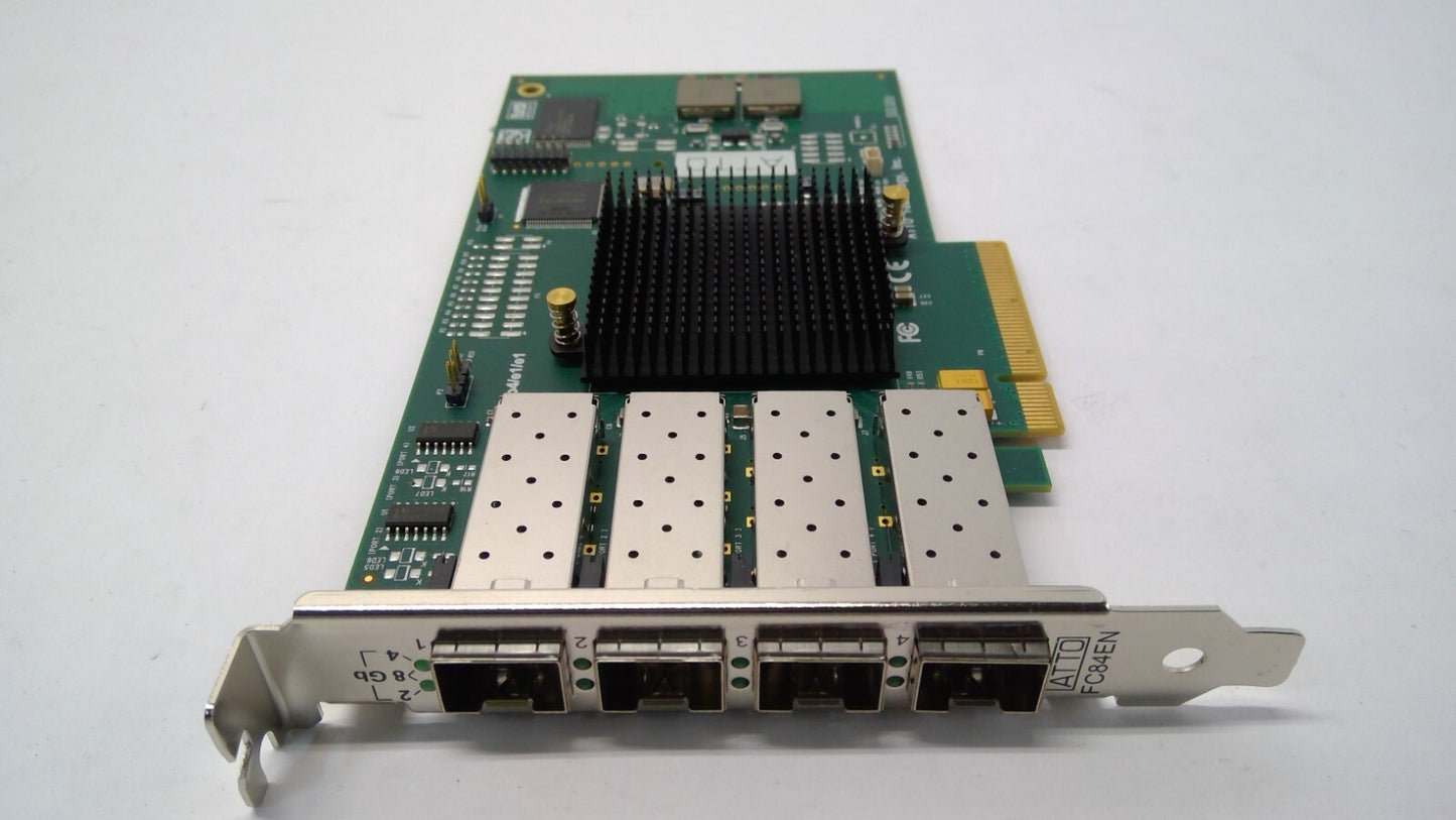 ATTO Technology FC84EN 4 Port 8GB Fibre Channel PCIe Card B4/E1/E1