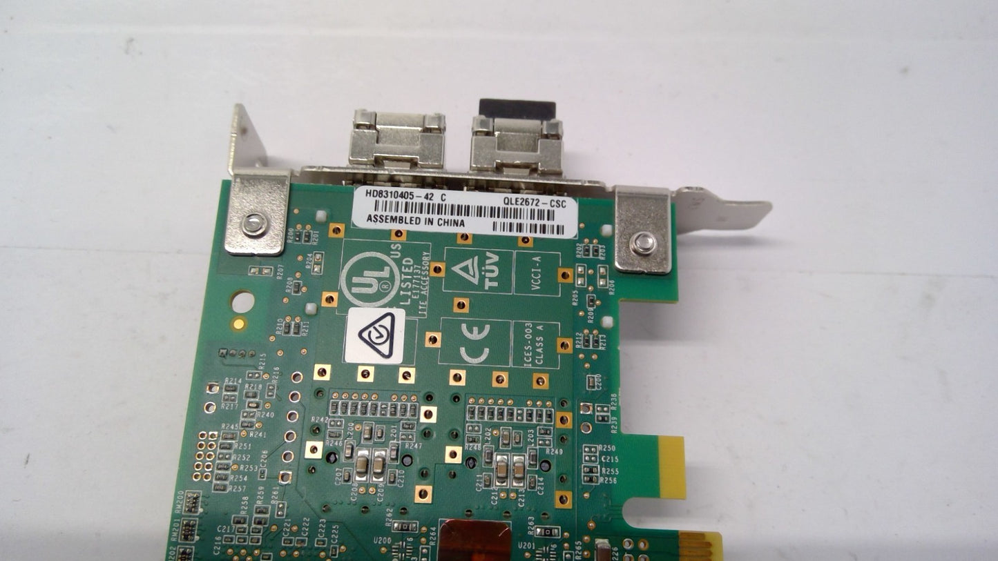 CISCO Qlogic QLE2672-CSC  Dual Port SFP+ 16Gb Fibre Channel HBA Server Card