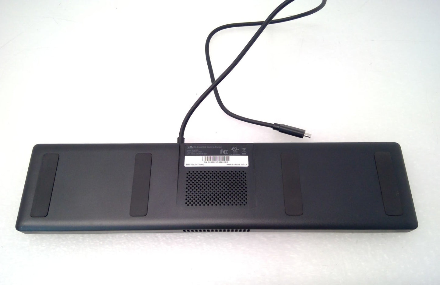 Cyber Acoustics DS-2000 USB-C Docking Station Dual Monitor 4K DP HDMI Ethernet