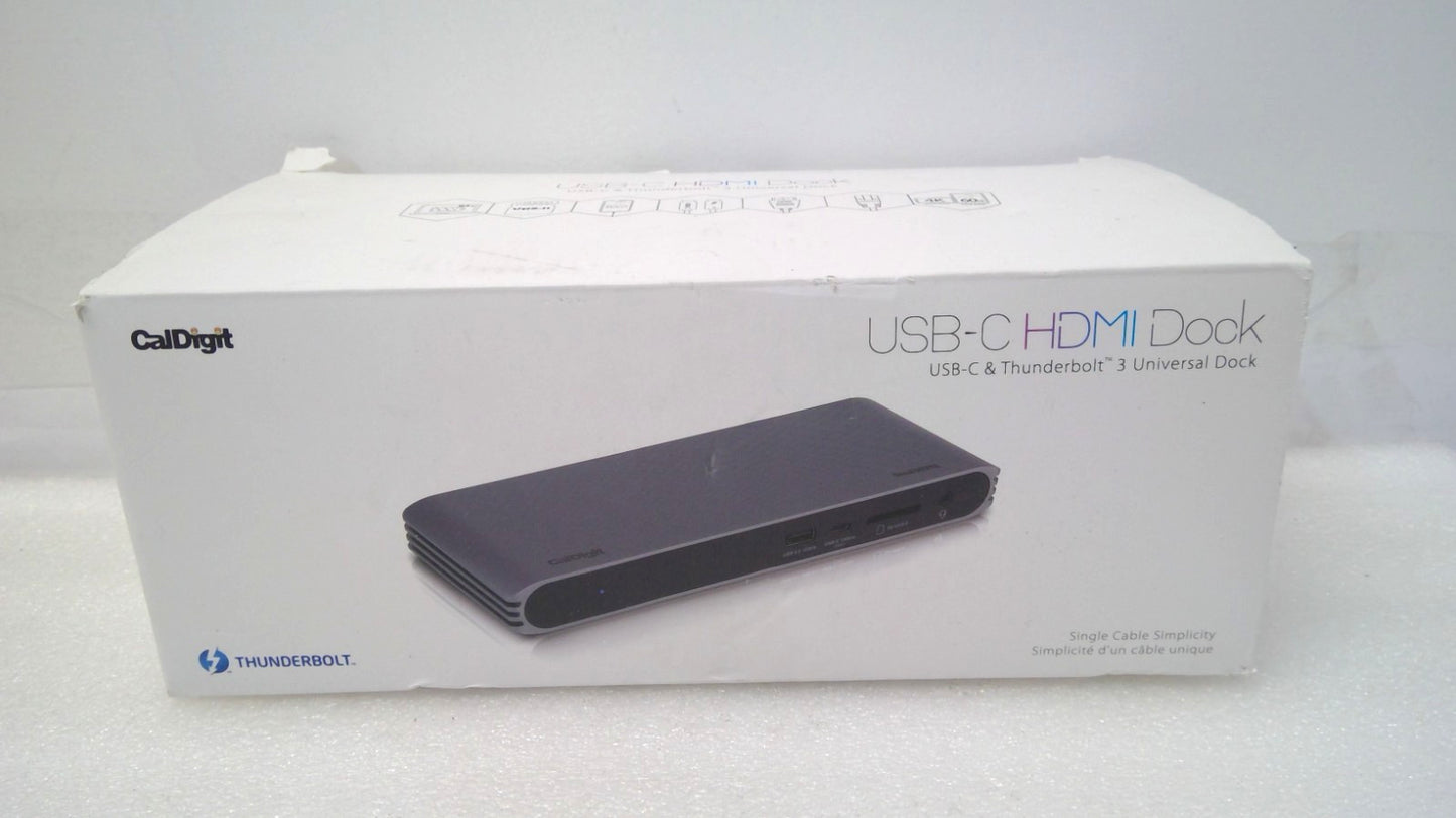 CalDigit USBCHDMIDOCK-US-AMZ Docking Station In Box w/ Power Supply