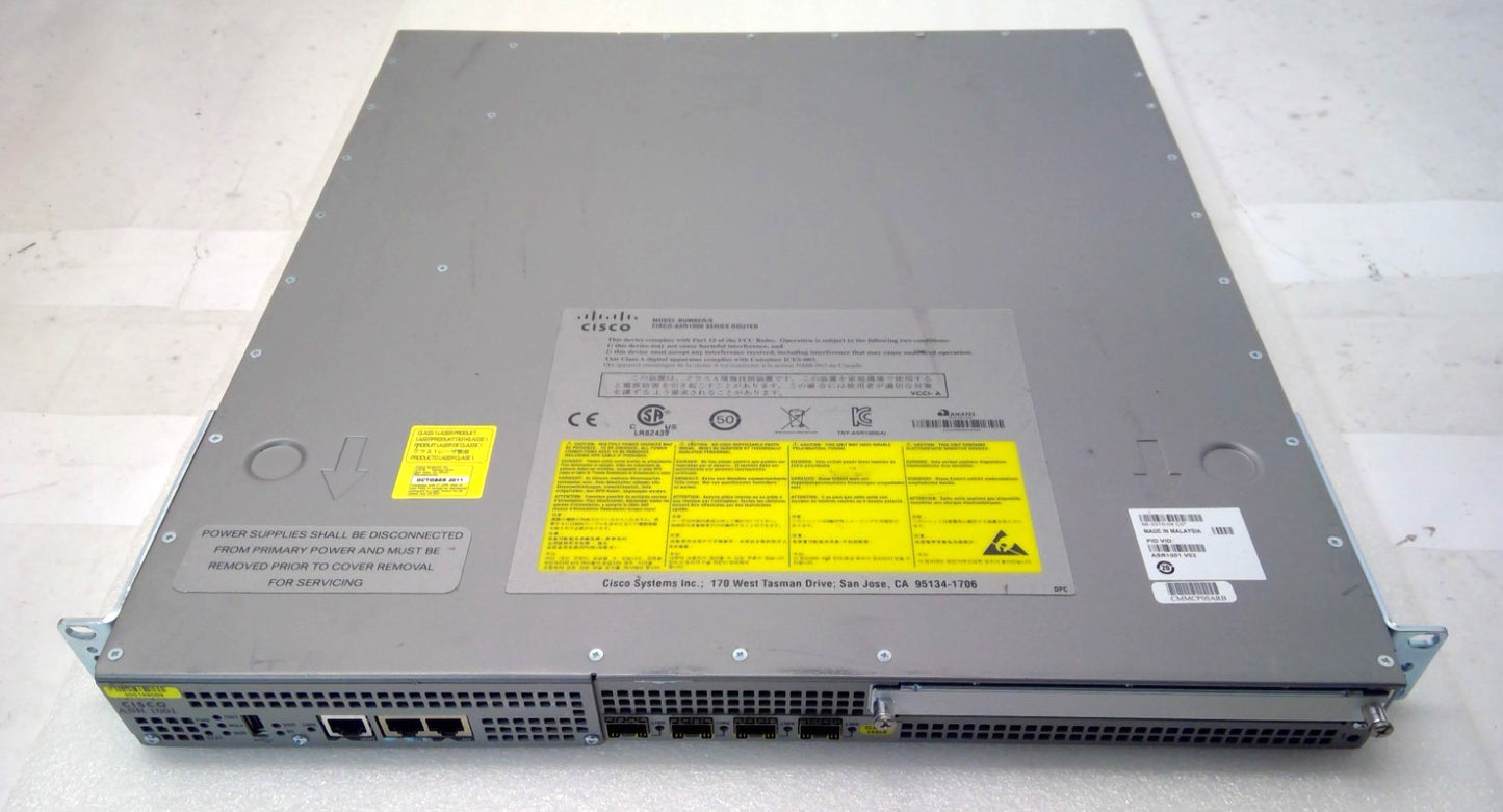 Cisco ASR1001 Aggregation Services Router 4 Built-in GE Ports Dual AC/Power