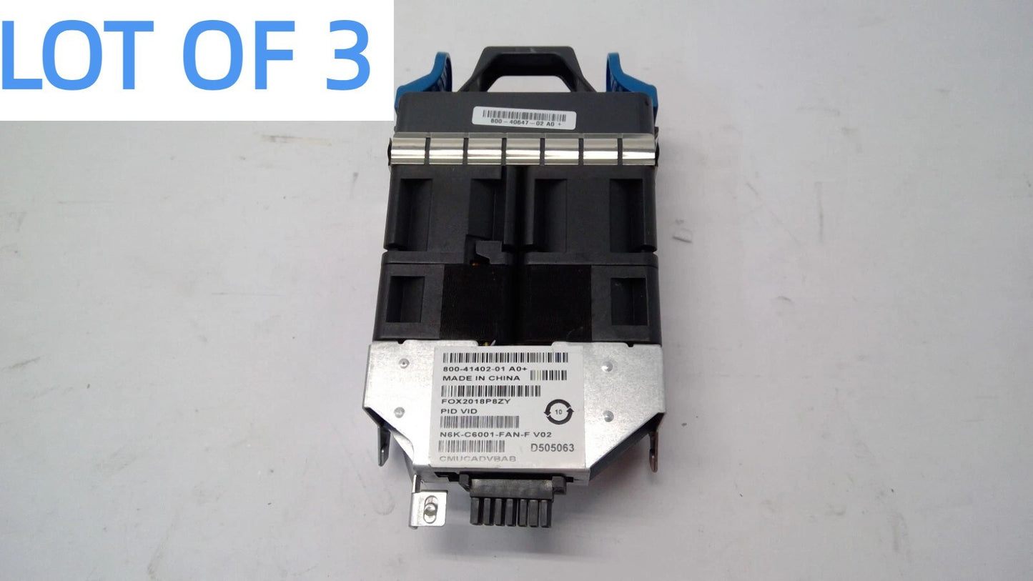 LOT OF 3 Cisco N6K-C6001-FAN-F  Fan Module for Cisco Nexus Series