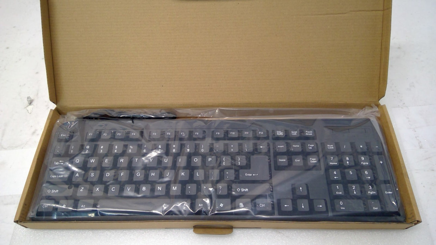 LOT OF 10 iMicro KB-US0803 104-Key Wired USB English Keyboard (Black)