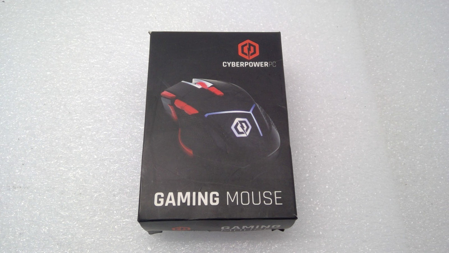 NEW CyberPowerPC Wired Gaming Mouse 4000 DPI OPI 5g Matal Weights LED Light