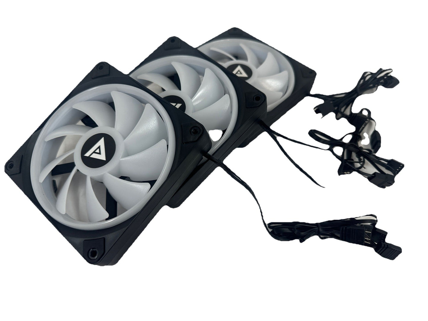 3 Pack - ZHANYU LED Computer Case PC Cooling Fan RGB Quiet PWM 4Pin 12V 120mm