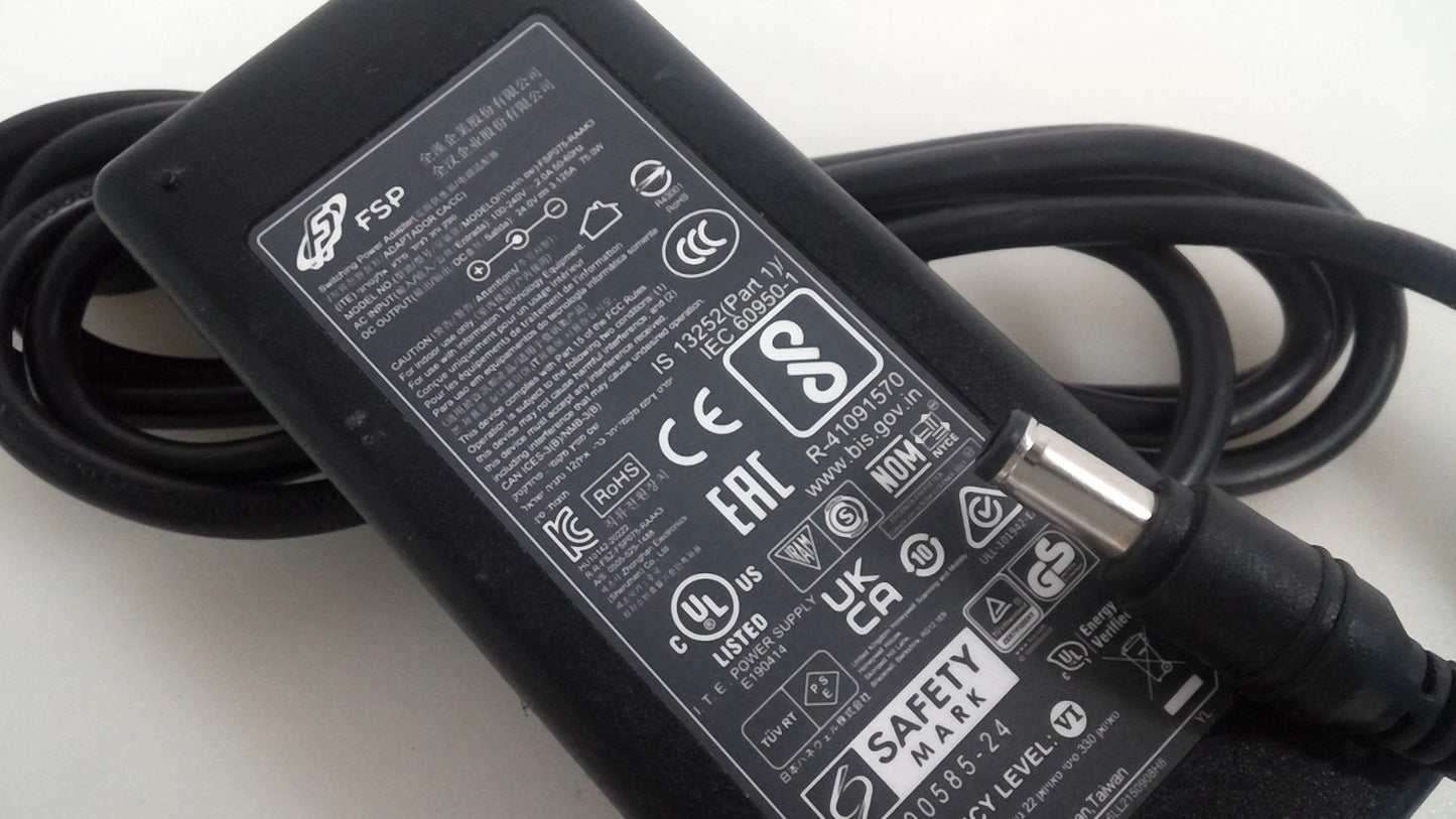 Genuine FSP Group Inc FSP075-RAAK3 Switching Power Adapter 24V 3.125A 6.5*4.0mm
