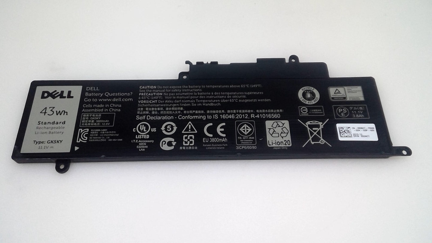 Genuine GK5KY 43Wh 11.1V Laptop Battery for Dell Inspiron 11 3000 Series 3147