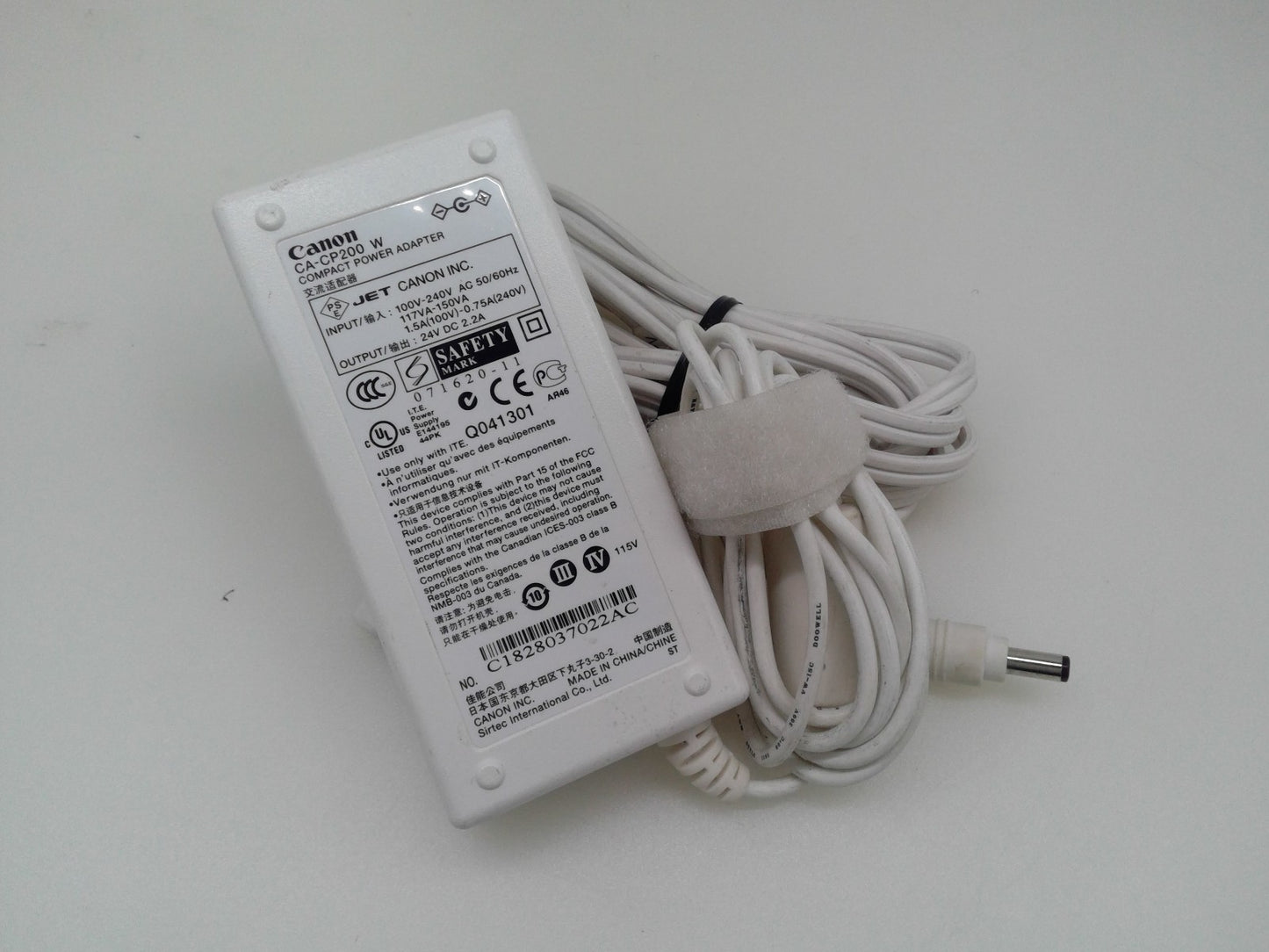 Genuine CANON CA-CP200 W AC Adapter Power Supply - SELPHY CP-200/CP-400/CP-500