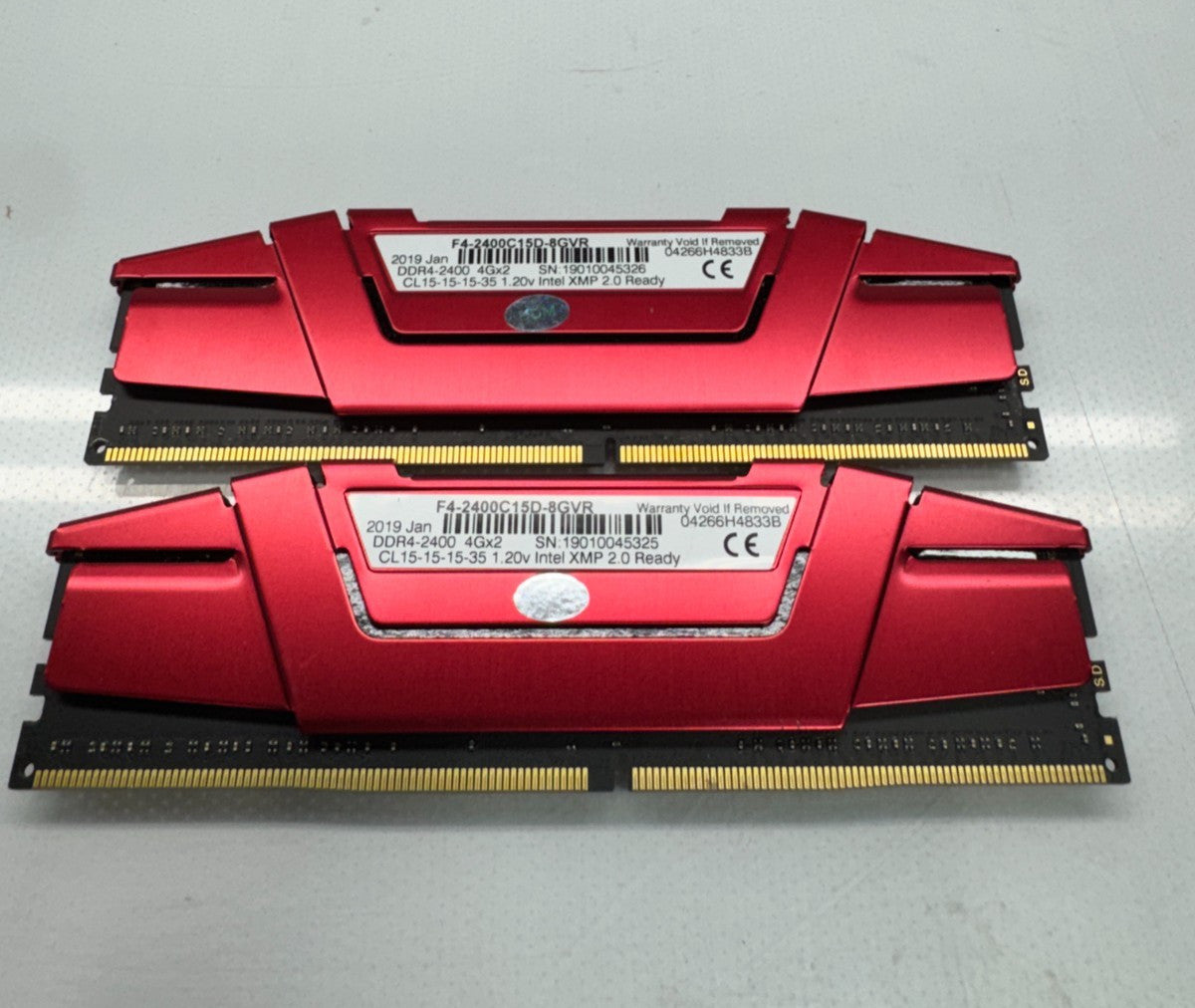 G.Skill Ripjaws V 8GB 2x4GB DDR4 2400MHz Ram Memory F4-2400C15D-8GVR