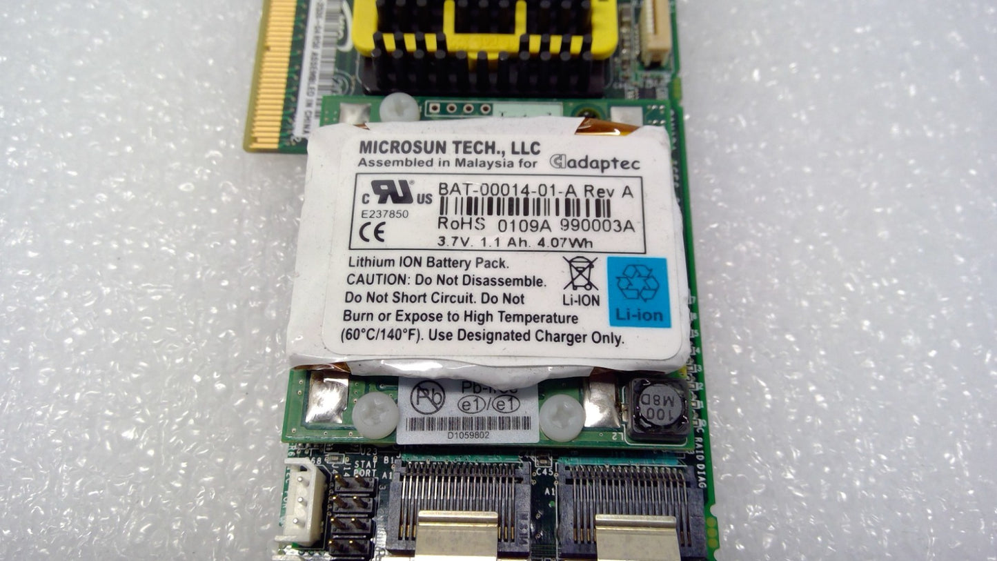 SUN CONTROLLER 375-3536-04 R50 256MB 8PORT SAS RAID PCIE BAT-00014-01 LOW PROFIL