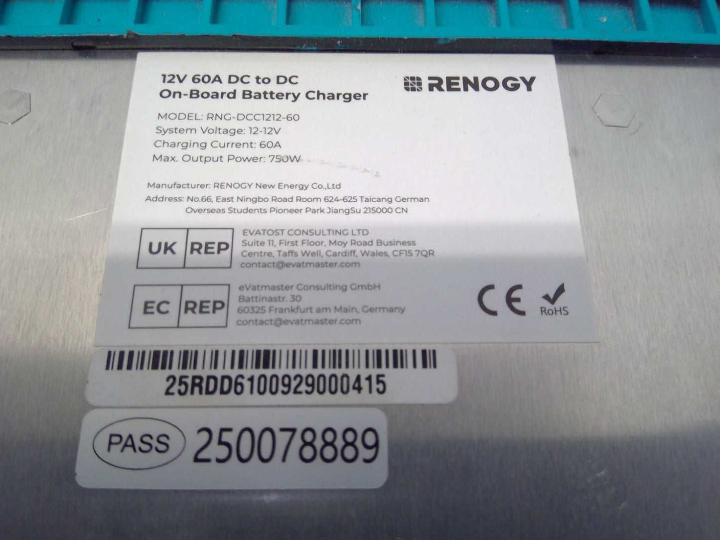 Renogy DC to DC Charger 60A 12V Lifepo4 Battery Charger-On-Board Marine/RV/Boat