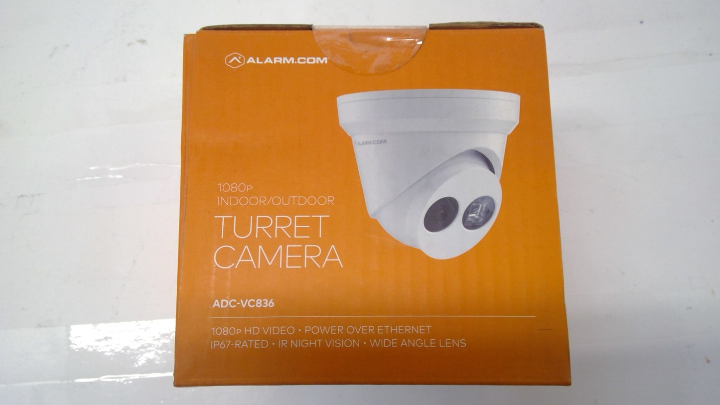 Alarm.com ADC-VC836 2.8mm In/Outdoor Turret Camera - 1080P HD, PoE, Night Vision