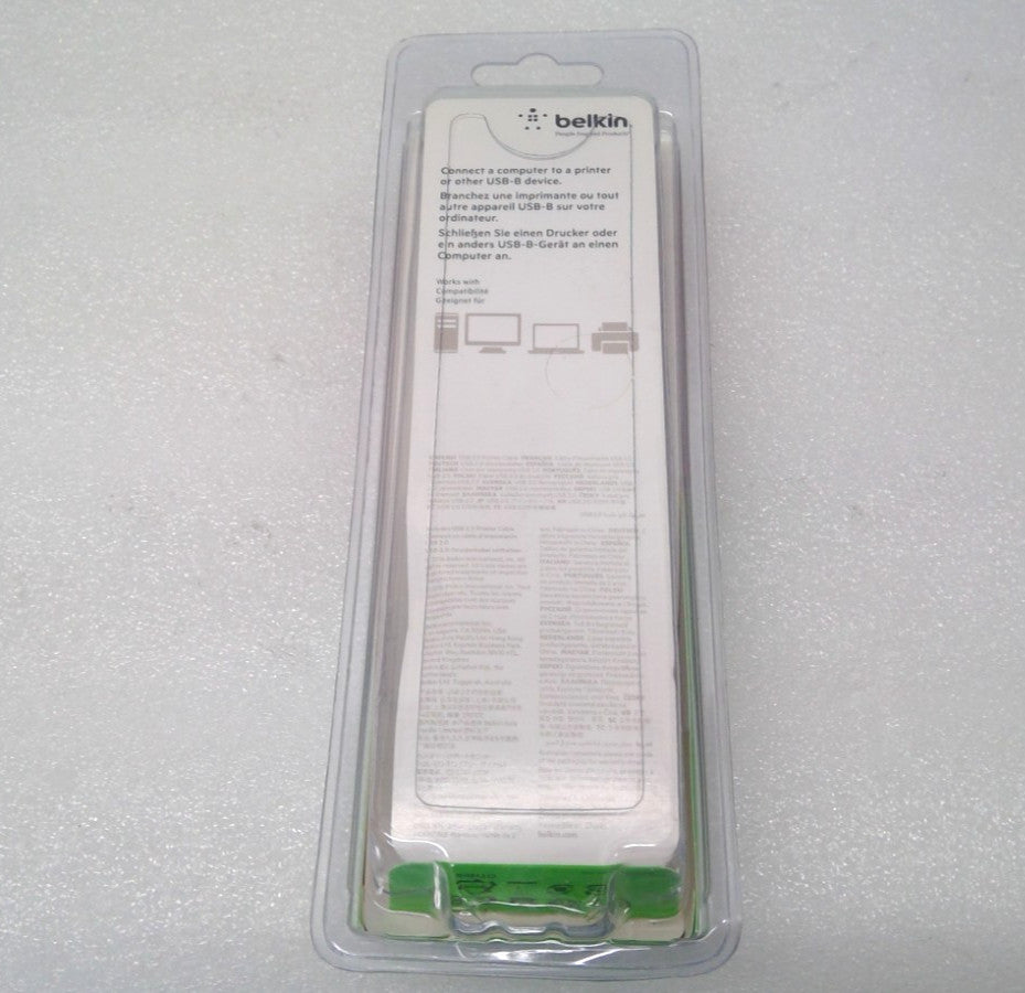 Lot of 14 NEW Belkin USB 2.0 Computer Printer Cables Black 10ft USB-B