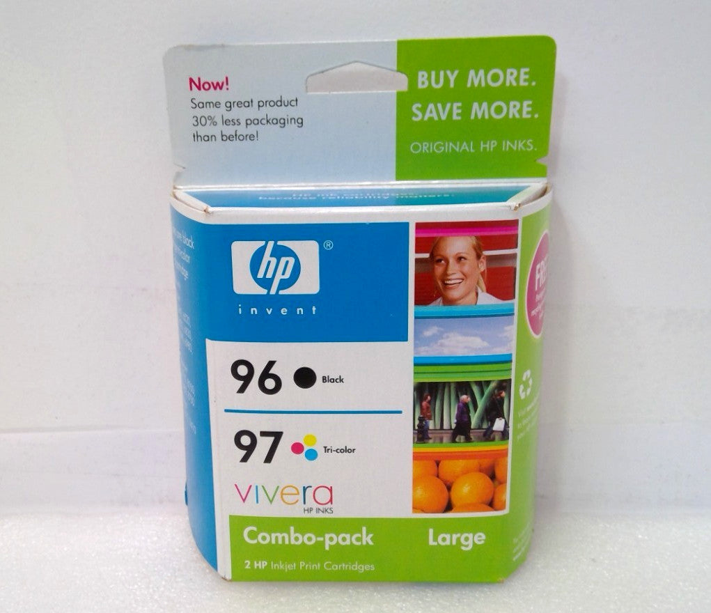 NEW Genuine HP 96 Black + 97 Tri-color Ink Combo Pack Cartridges EXPIRED 2008