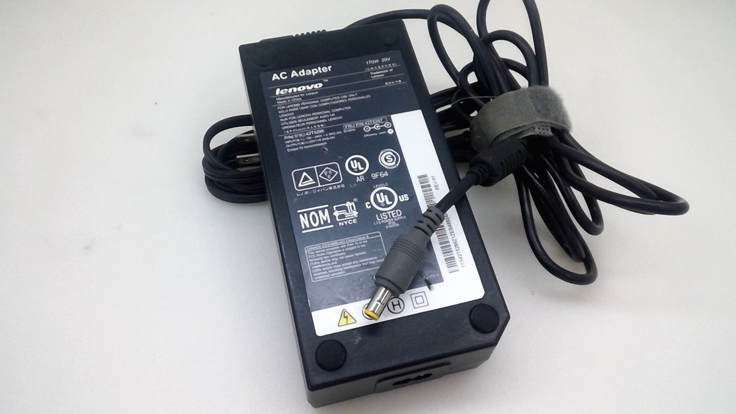 Genuine Lenovo 170W 20V 8.5A Power Adapter Charger 42T5286 42T5287  Tip 6.5mm