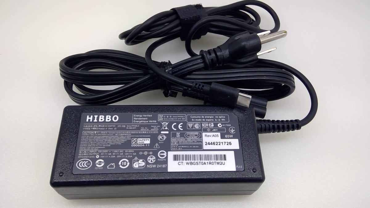 HIBBO 65W USB-C Laptop Charger PA-1650-32HT for HP 20V 3.25A