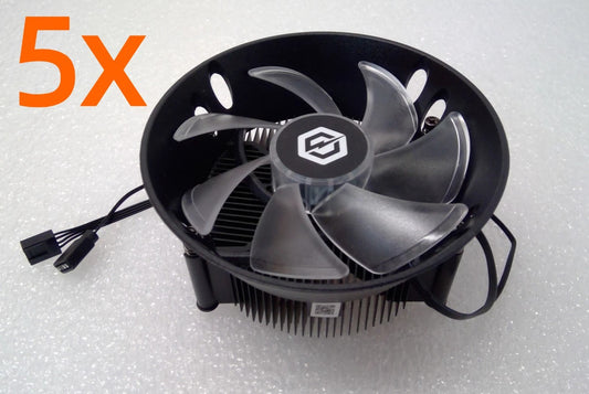 Lot of 5 - Cyberpower CPU Cooler AMD AM4 A71C ARGB Air Cooler