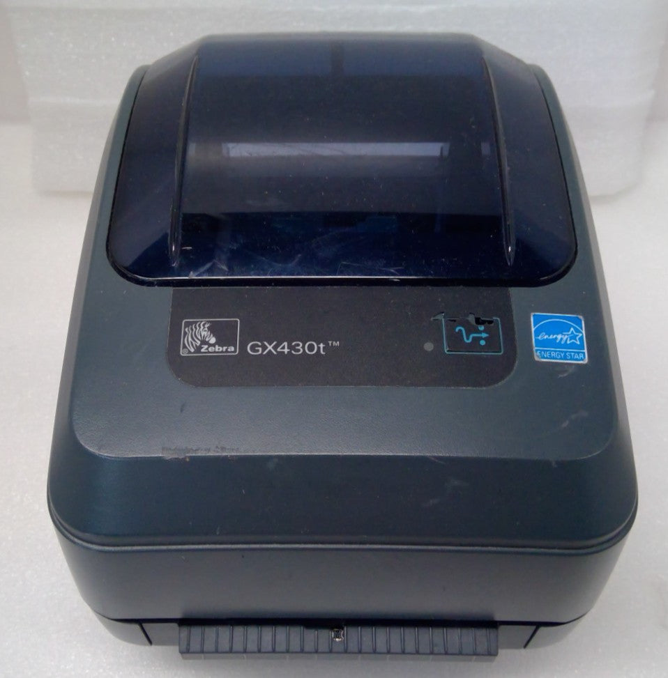 Zebra GX430t 300 dpi USB 2.0 Thermal Label Printer GX43-102521/11-000 *READ*