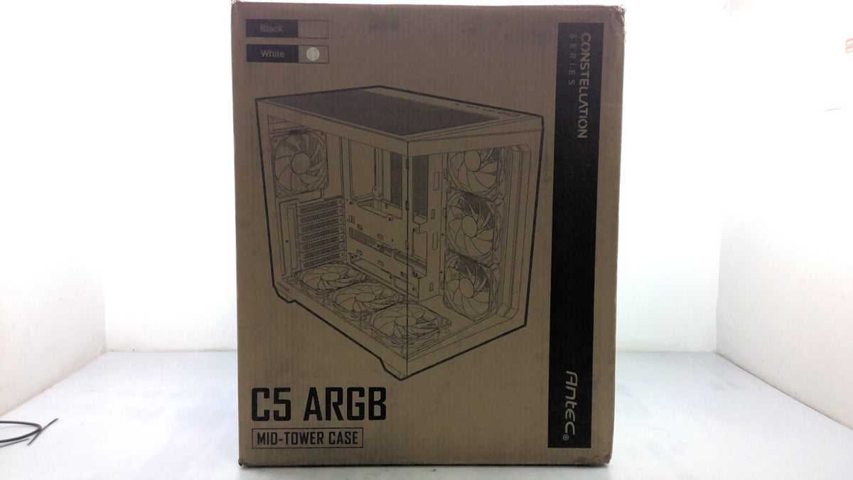Antec Constellation Series C5 ARGB Mid-Tower Case White Support ATX Miro-ATX ITX