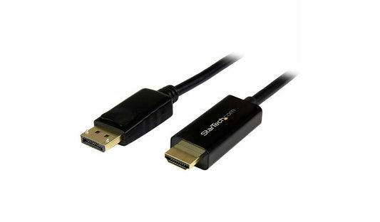 StarTech DisplayPort to HDMI Adapter Cable – 6.5 ft / 2m - 4K 30Hz DP2HDMM2MB