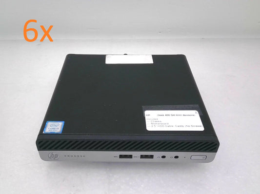 Lot of 6 HP ProDesk 400 G4 Mini (Barebone) Chassis Motherboard (NO CPU/RAM/SSD)