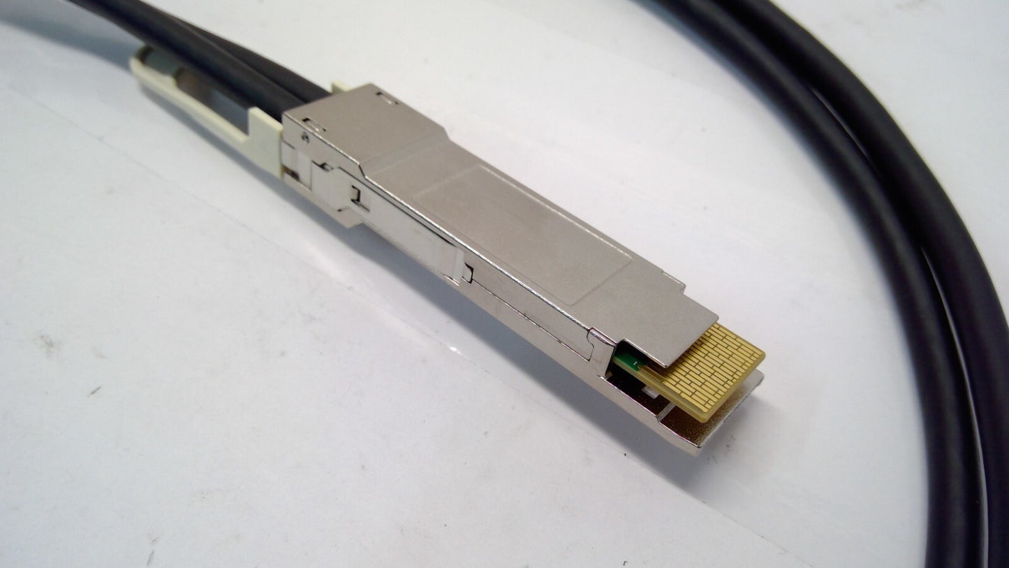 TE Connectivity 2323766-2 400G QSFP-DD 30AWG 2x8PR 1.0M DAC Cable