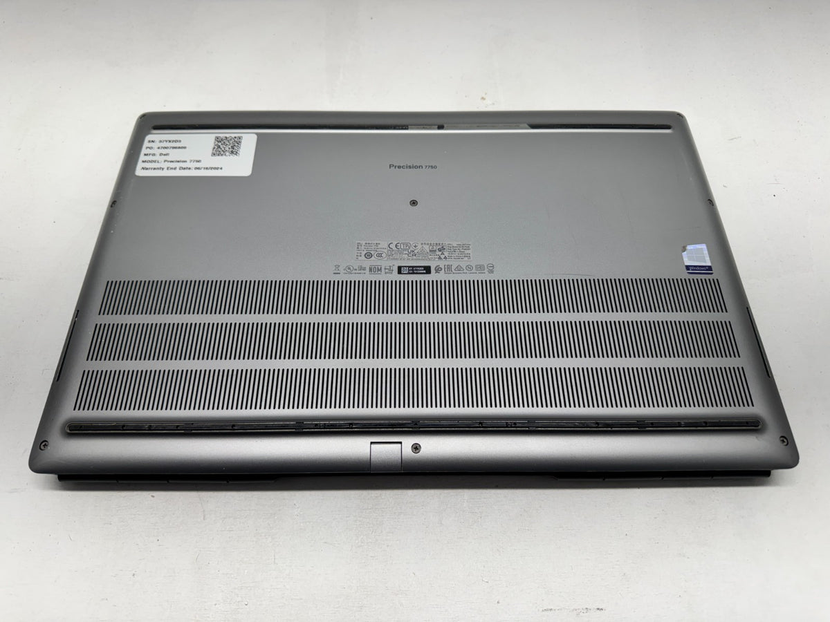 Dell Precision 7750 Intel i9-10885H@2.4GHz 32GB RAM 1TB SSD RTX 5000 Window 11