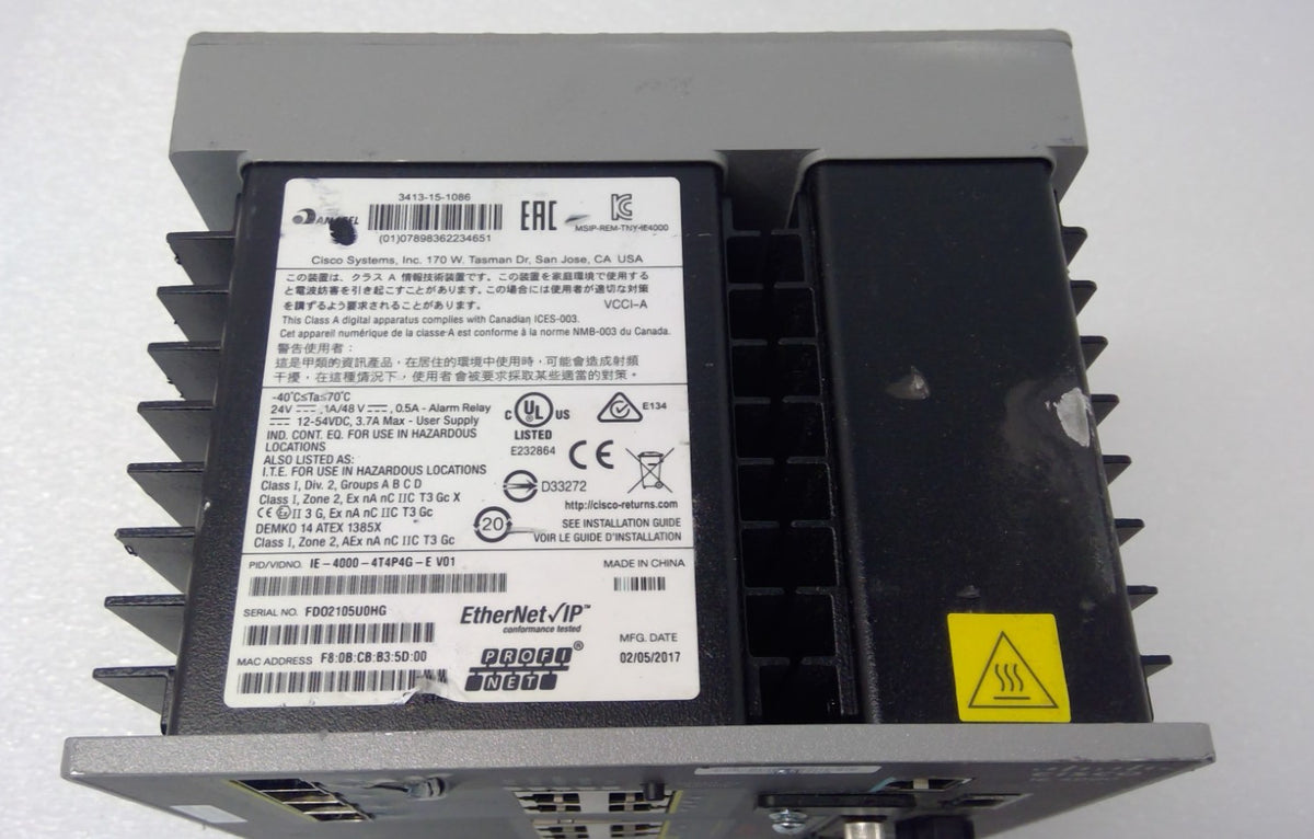 *Read* Cisco IE-4000-4T4P4G-E IE4000 Industrial Managed Ethernet Switch 12-Port