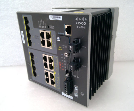 Cisco IE-4000-4S8P4G-E Rugged Industrial Managed Switch 16-Port 8-PoE+