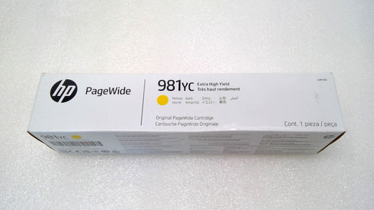 NEW HP 981YC Ink Cartridge Genuine OEM YELLOW PageWide Cartridge sealed box