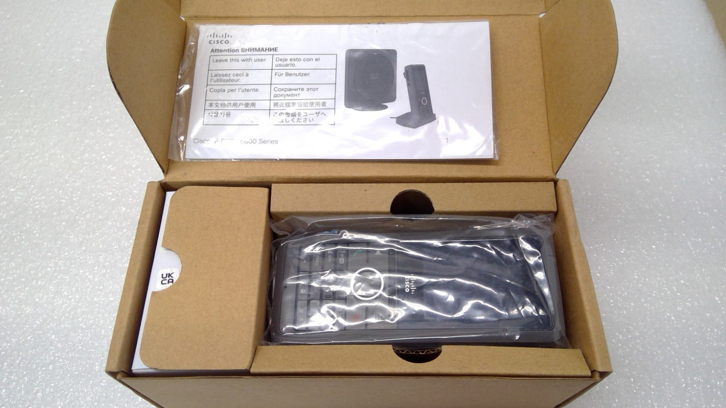 Cisco - IP DECT CP-6825-3PC-NA-K9= Cordless Handset and Accessories 74-121505-01