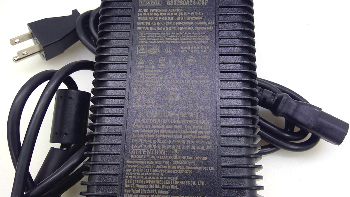 MEAN WELL GST280A24-C6P 280W 24V 11.67A Power Adapter 4-Pin w/ AC Cord