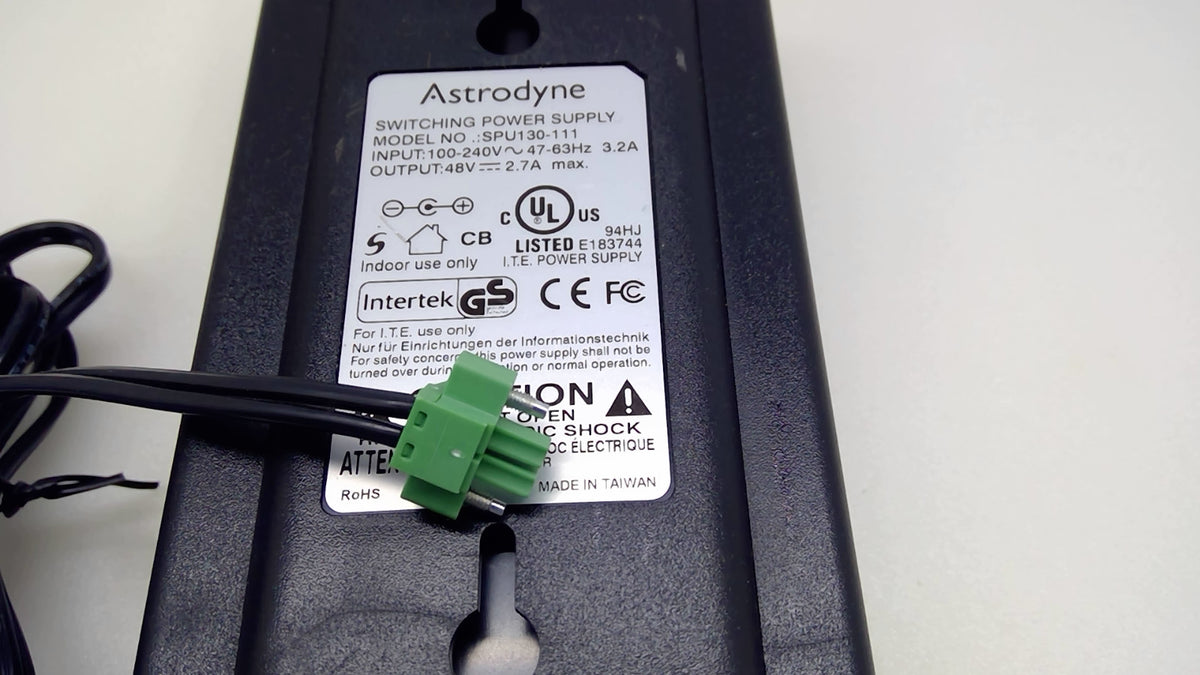 Astrodyne SPU130-111 48V 2.7A 130W Adjustable Switching Power Supply Green 2-Pin